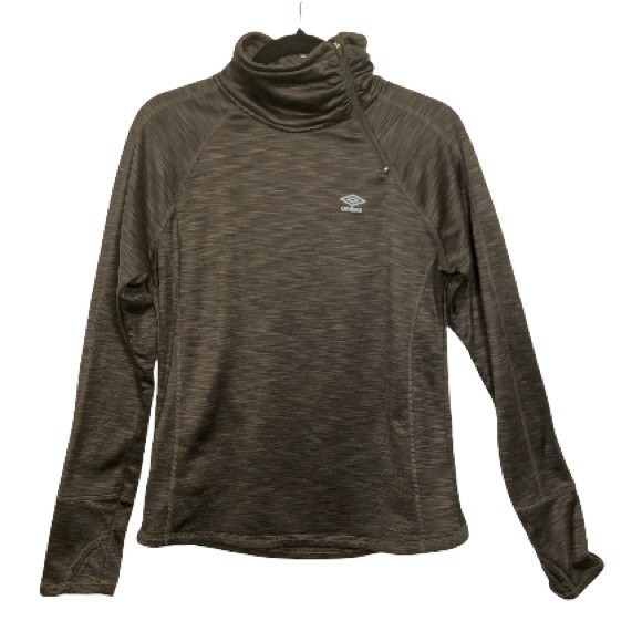 Umbro Top Fleece-Lined 1/4 Zip performance base layer thumb hole Size M - Picture 7 of 11